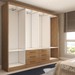 Guarda-Roupa Casal Hilton 8 Portas 6 Gavetas Cinamomo - Panorama Móveis