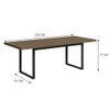 Mesa de Reunião Office 2017 Modelo F220 com 220 Cm Carvalho Munique - Kappesberg