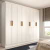 Guarda-Roupa Casal Hilton 8 Portas Branco - Panorama Móveis