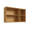 Armário Aéreo Cozinha 120 Cm Sauvignon 3 Portas 100% Mdf Amêndoa/Off White - Rio Doce