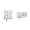 Quarto de Bebê Completo 3 em 1 Sonho Encantado 4 Gavetas Branco - Pnr Móveis
