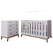 Quarto de Bebê Completo 3 em 1 Sonho Encantado 4 Gavetas Branco - Pnr Móveis