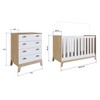 Quarto de Bebê Completo 3 em 1 Sonho Encantado 4 Gavetas Itapuã/Branco - Pnr Móveis