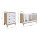 Quarto de Bebê Completo 3 em 1 Sonho Encantado 4 Gavetas Itapuã/Branco - Pnr Móveis