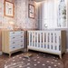 Quarto de Bebê Completo 3 em 1 Sonho Encantado 4 Gavetas Itapuã/Branco - Pnr Móveis