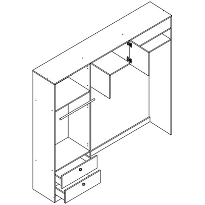 Quarto de Bebê Completo 3 em 1 Imaginação 4 Portas Branco - Pnr Móveis