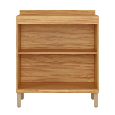 Balcão de Cozinha 80 Cm Sauvignon 2 Portas 100% Mdf Amêndoa/Off White - Rio Doce