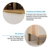 Paneleiro Sauvignon 4 Portas 100% Mdf Amêndoa/Off White - Rio Doce