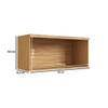 Armário Aéreo Cozinha 80 Cm Riesling 1 Porta 100% Mdf Amêndoa/Off White - Rio Doce