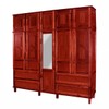 Guarda-Roupa Casal Suécia Madeira Maciça 10 Portas 4 Gavetas com Espelho Mel - Pnr Móveis