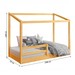Mini-Cama Montessoriana Matteo Madeira Maciça Imbuia - Pnr Móveis
