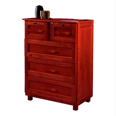 Cômoda Floripa Madeira Maciça 5 Gavetas Mel - Pnr Móveis