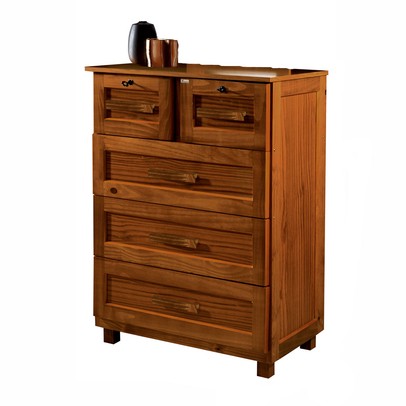 Cômoda Floripa Madeira Maciça 5 Gavetas Ypê - Pnr Móveis