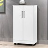 Armário Multiuso Haarlem 2 Portas 3 Prateleiras Branco - Pnr Móveis