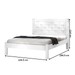 Cama de Casal Uganda Branco - Pnr Móveis