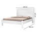 Cama de Casal Escópia Branco - Pnr Móveis
