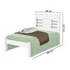 Cama de Solteiro Argélia Branco - Pnr Móveis