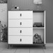 Cômoda Infantil Estrelinha 1 Porta 4 Gavetas Branco/Nature - Pnr Móveis