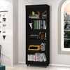 Estante para Livros Catânia 4 Prateleiras Preto - Pnr Móveis