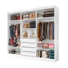 Guarda-Roupa Casal Eslovênia 6 Portas 4 Gavetas Branco - Pnr Móveis