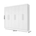 Guarda-Roupa Casal Eslovênia 6 Portas 4 Gavetas Branco - Pnr Móveis