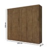 Guarda-Roupa Casal Eslovênia 6 Portas 4 Gavetas Jequitibá - Pnr Móveis
