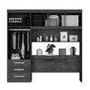 Guarda-Roupa Casal Modulado Estocolmo 5 Portas 3 Gavetas Branco - Pnr Móveis