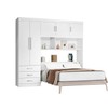 Guarda-Roupa Casal Modulado Estocolmo 5 Portas 3 Gavetas Branco - Pnr Móveis
