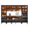 Cozinha Completa Proença 9 Portas 9 Gavetas com Vidro Dp3102rf Nogueira/Carbono Prime - Demóbile
