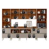 Cozinha Completa Proença 9 Portas 9 Gavetas com Vidro Dp3102rf Nogueira/Nude - Demóbile