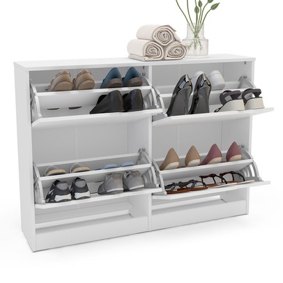 Sapateira Porto 4 Portas Branco - Politorno