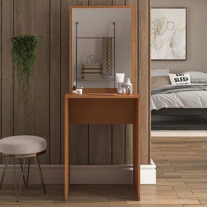 Penteadeira Porto com Espelho Freijó - Politorno