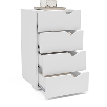 Gaveteiro Porto 4 Gavetas Branco - Politorno