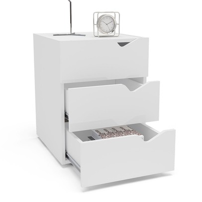 Gaveteiro Porto 3 Gavetas Branco - Politorno