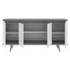Balcão Buffet Malásia 4 Portas Off White/Cedro 050.454 - Pnr Móveis