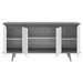Balcão Buffet Malásia 4 Portas Off White/Cedro 050.454 - Pnr Móveis