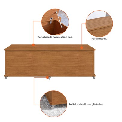 Baú Zinder 1 Porta Cedro - Pnr Móveis