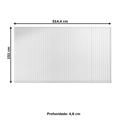 Cabeceira King Maryland Branco - Pnr Móveis