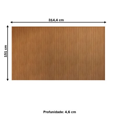 Cabeceira King Maryland Cedro - Pnr Móveis