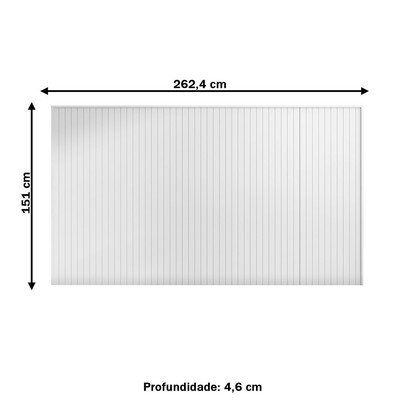 Cabeceira Queen Ottawa Branco - Pnr Móveis
