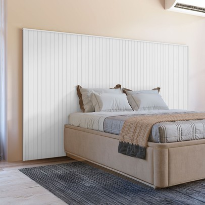 Cabeceira Queen Ottawa Branco - Pnr Móveis