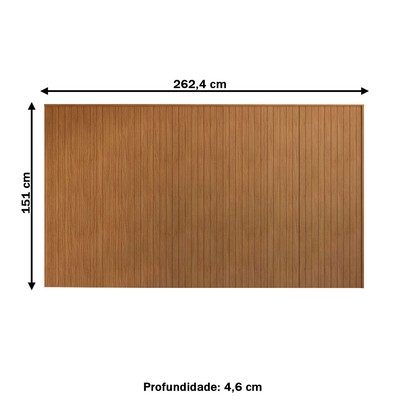 Cabeceira Queen Ottawa Cedro - Pnr Móveis