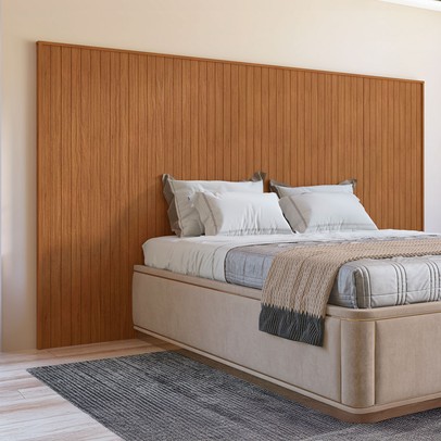 Cabeceira Queen Ottawa Cedro - Pnr Móveis