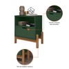 Mesa de Cabeceira Pomerode 1 Gaveta Verde Oliva - Pnr Móveis