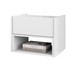 Mesa de Cabeceira Pierre 1 Gaveta Branco - Pnr Móveis