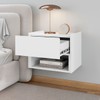 Mesa de Cabeceira Pierre 1 Gaveta Branco - Pnr Móveis