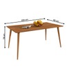 Mesa de Madeira Mallet 160 Cm Cedro - Pnr Móveis