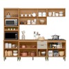 Cozinha Completa Selene 12 Portas 2 Gavetas 100% Mdf 810016103 Jequitibá/Off White - Linea Brasil