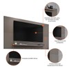 Painel para TV Até 60 Polegadas Vidigal 1 Prateleira Cinza Perola - Pnr Móveis