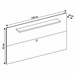 Painel para TV Até 60 Polegadas Vidigal 1 Prateleira Off White - Pnr Móveis